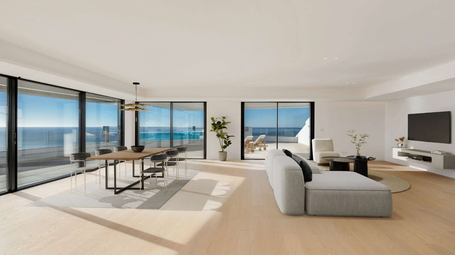 Imponerande nybyggd takvåning med otrolig havsutsikt!