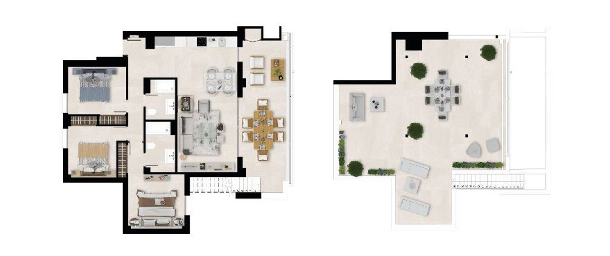 Spacieux appartements de 2 et 3 chambres à La Cala Golf !