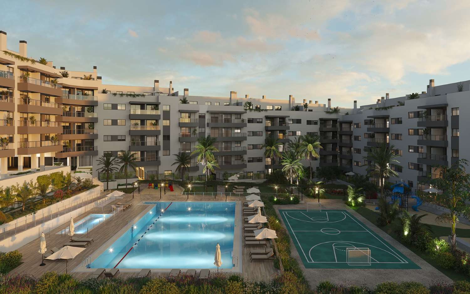 Excellent new construction apartments in Las Lagunas, Mijas Costa!