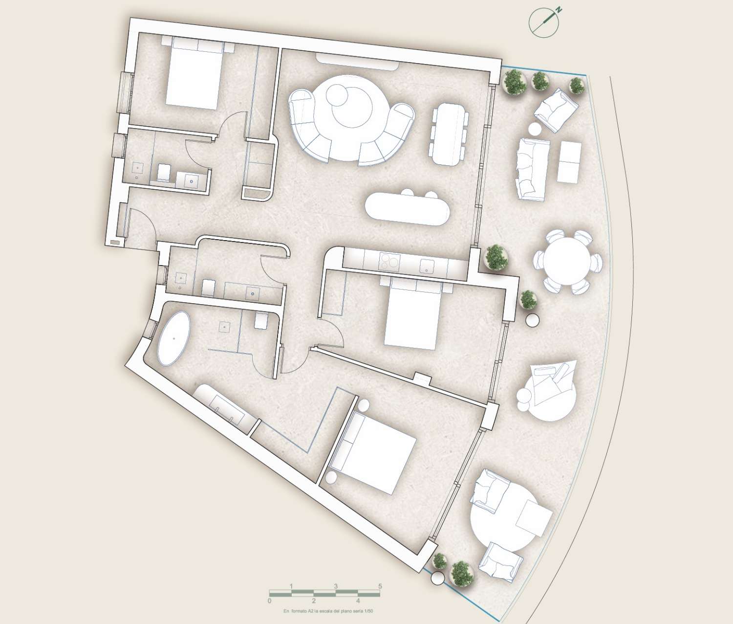 Hermosos apartamentos con vistas al mar en Carvajal a un paso de la playa!