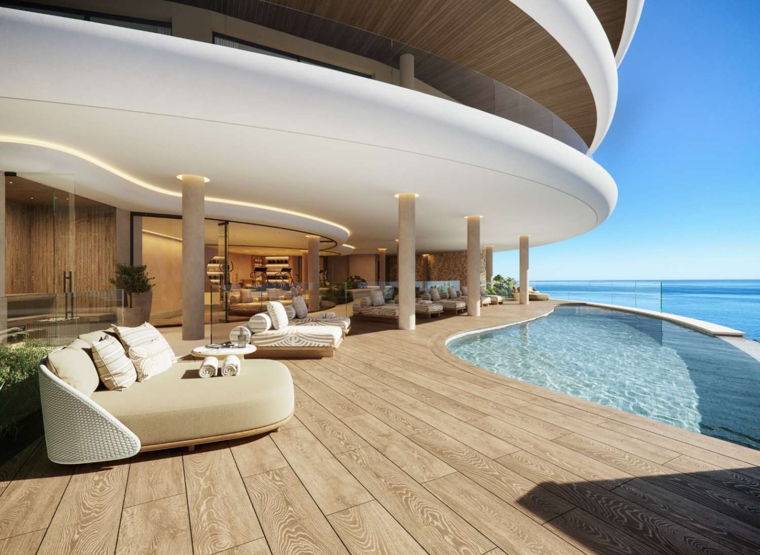 Hermosos apartamentos con vistas al mar en Carvajal a un paso de la playa!