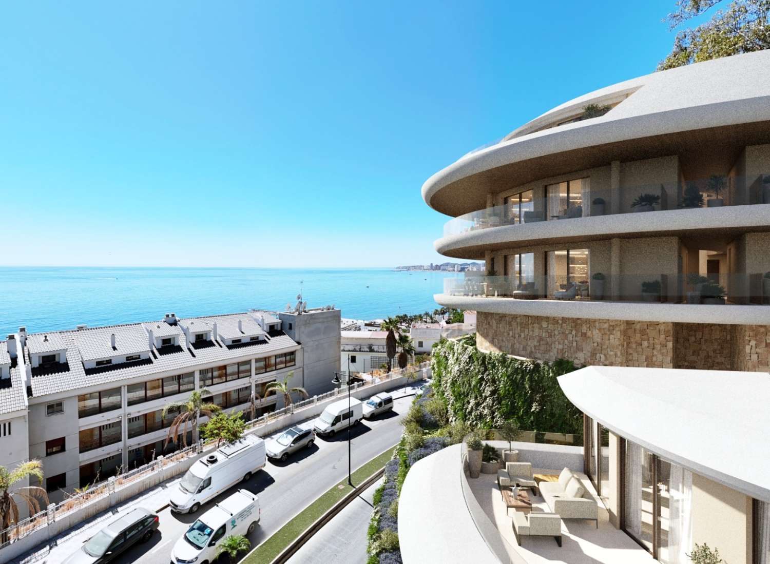 Hermosos apartamentos con vistas al mar en Carvajal a un paso de la playa!