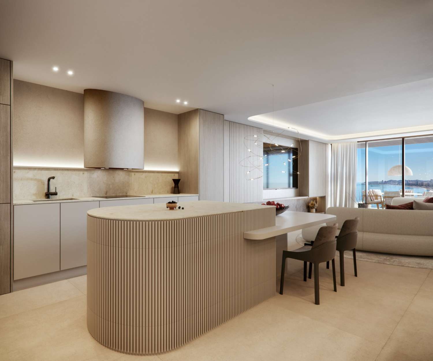 Hermosos apartamentos con vistas al mar en Carvajal a un paso de la playa!