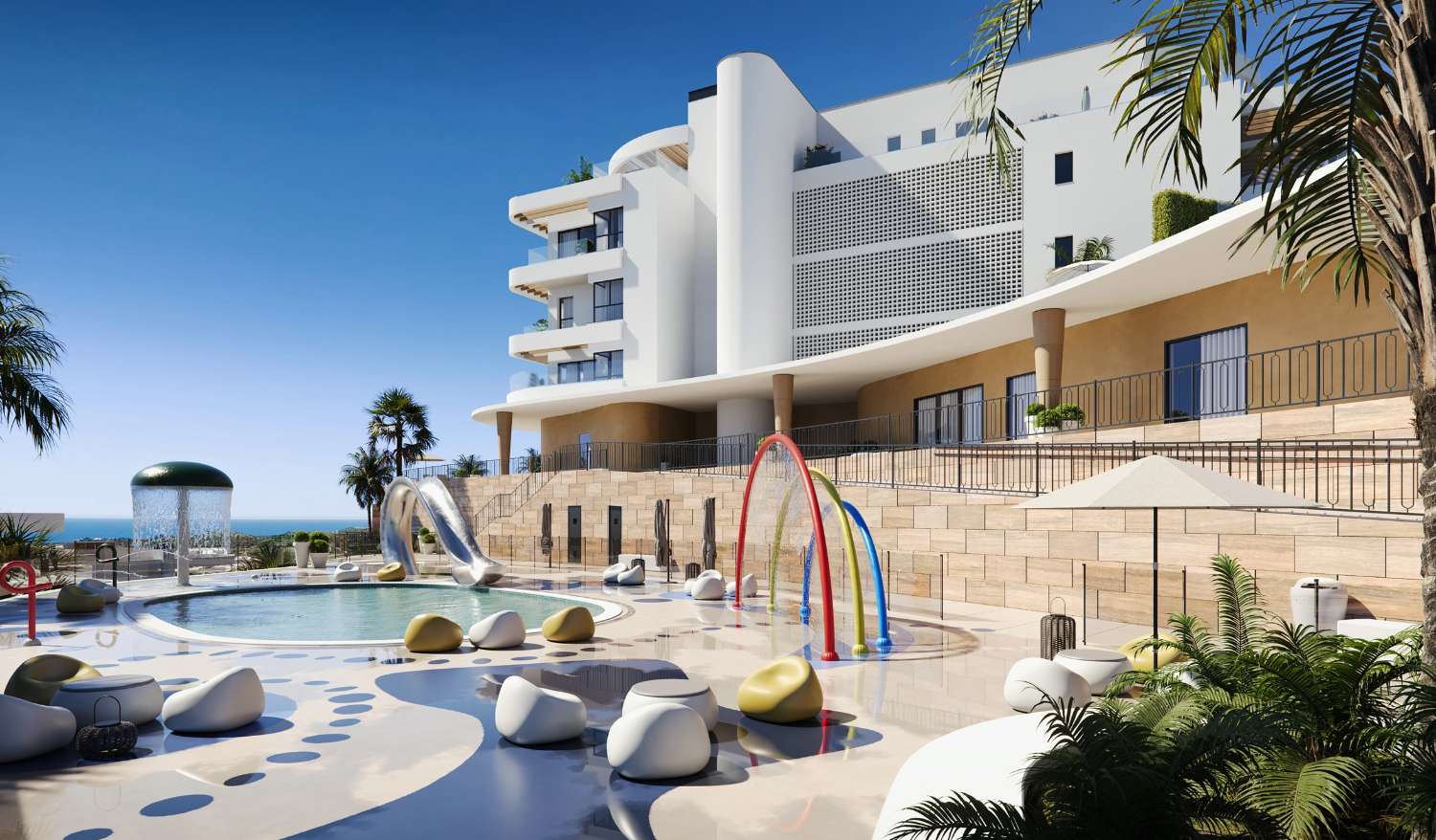Spacious luxury apartments with sea views in Mijas Costa!