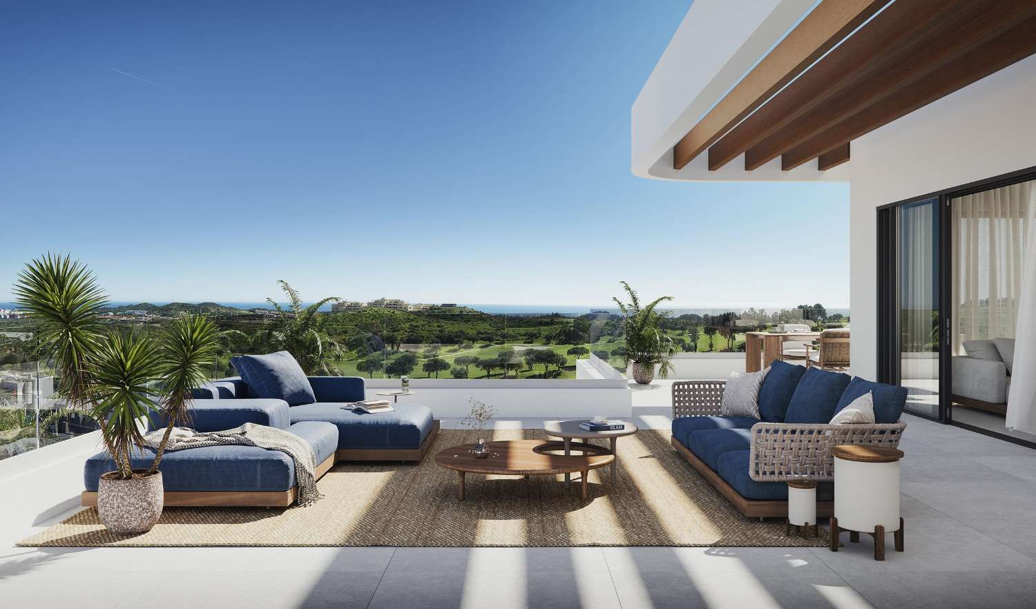 Spacious luxury apartments with sea views in Mijas Costa!