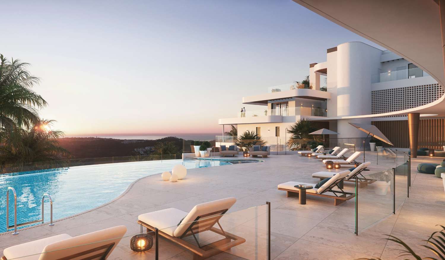 Spacious luxury apartments with sea views in Mijas Costa!