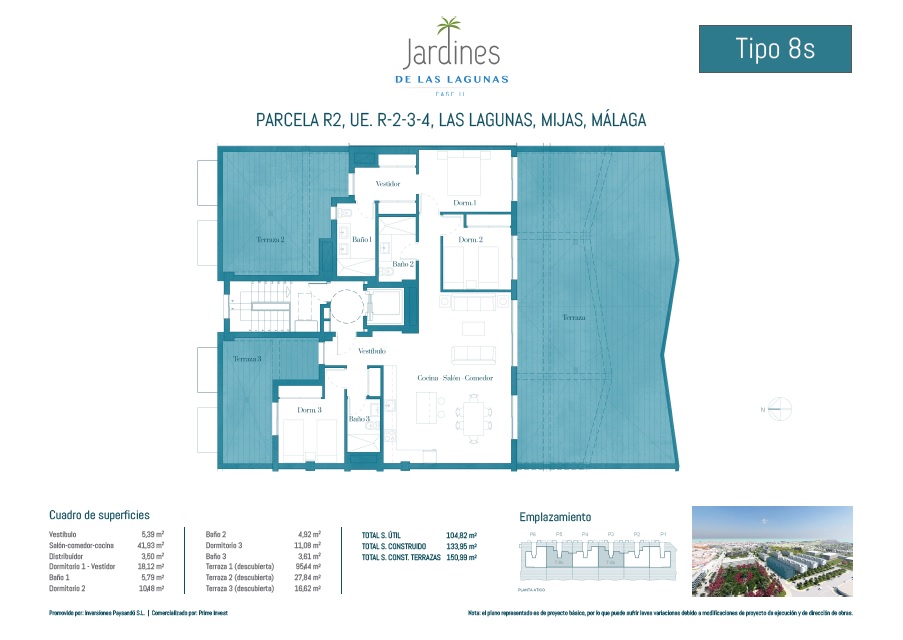 Penthouse de 3 chambres avec grande terrasse à Fuengirola !