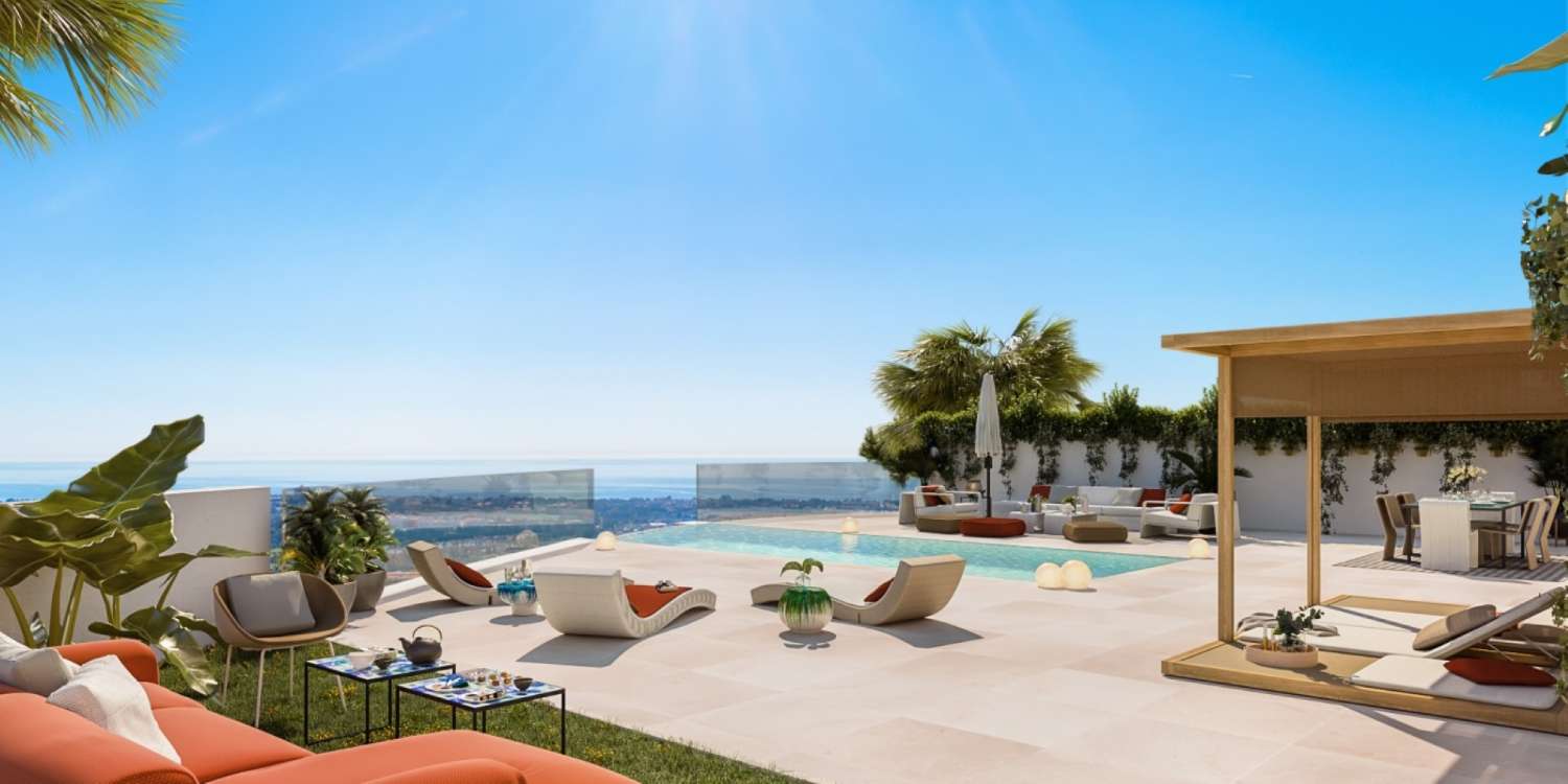 Luxury semi-detached villas with sea views in Benahavís!