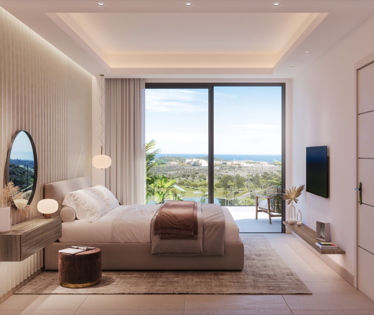 Villas de luxe avec vue sur la mer et le golf à Mijas Costa!