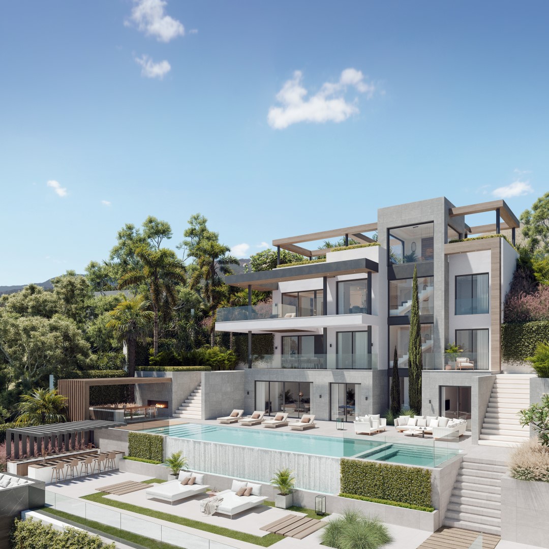 Luxury villas with sea and golf views in Mijas Costa!