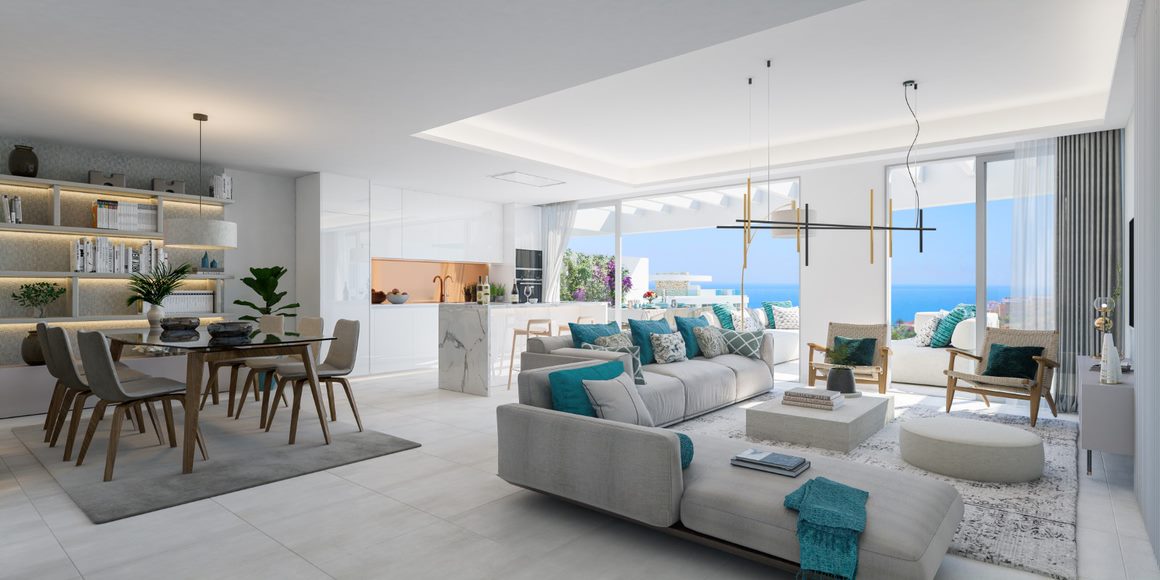 Excellent new construction homes with sea views in La Cala!