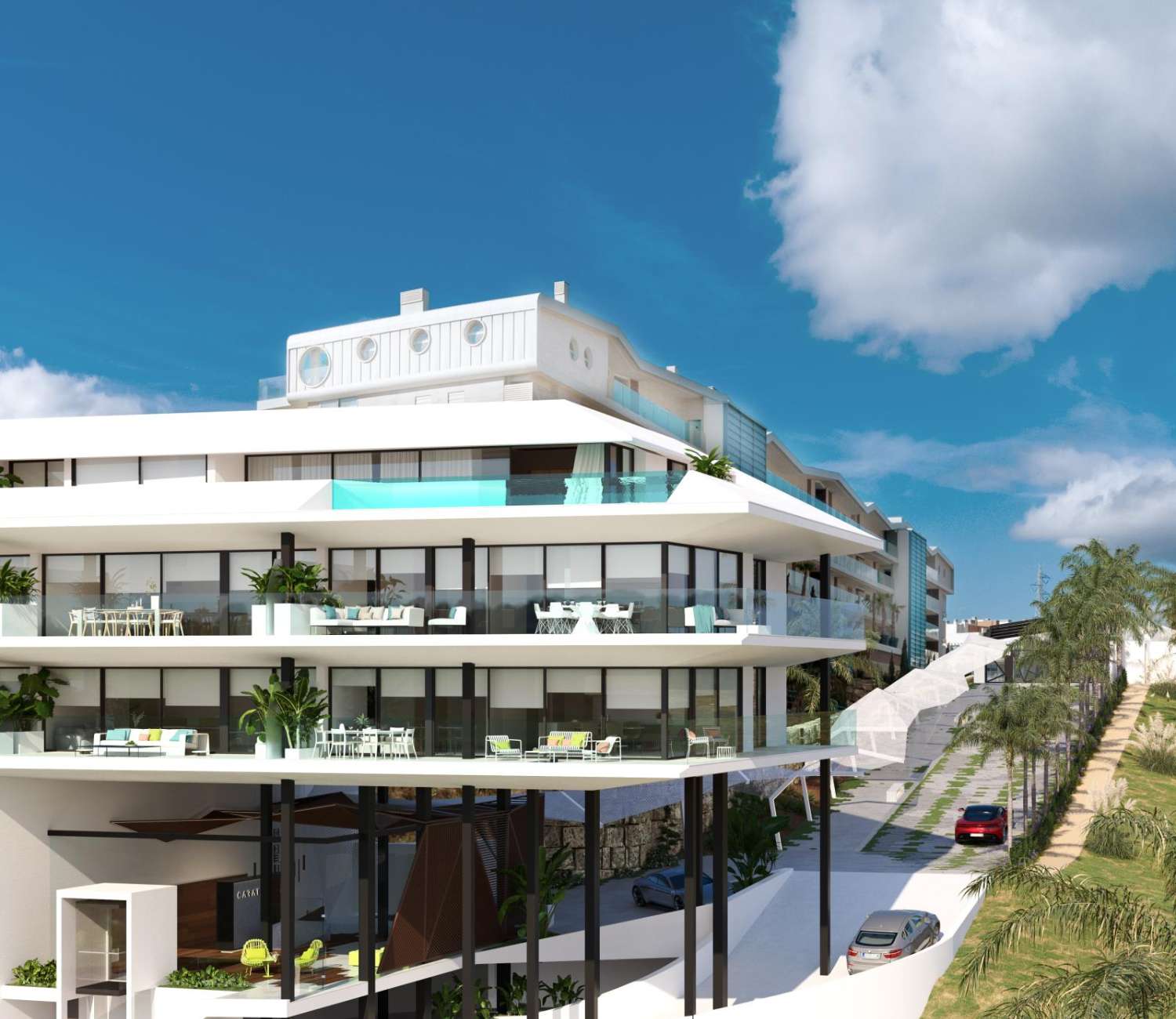 Impressive new construction penthouse with incredible sea views!