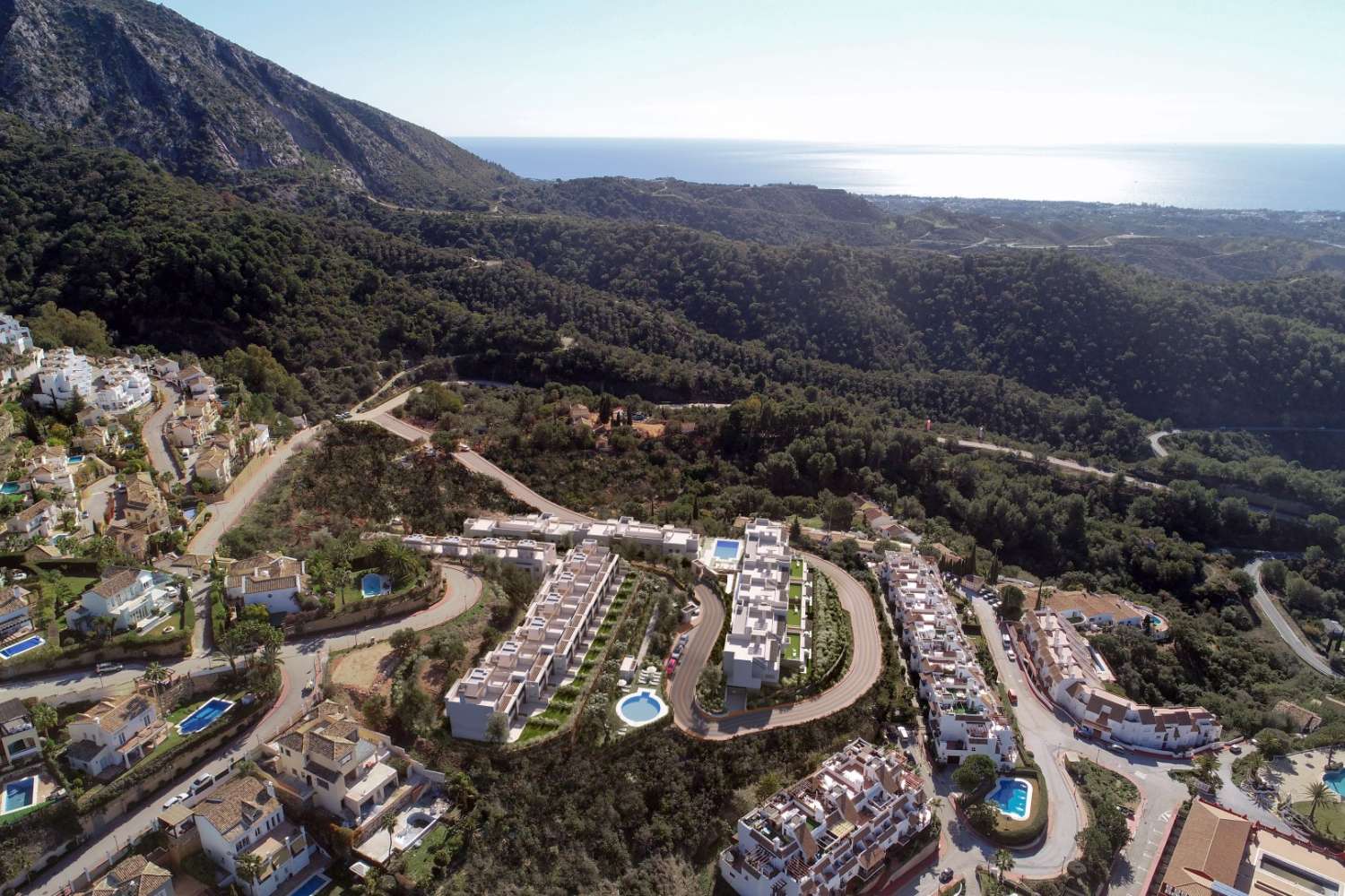 Beaux appartements avec vue panoramique à Sierra Blanca, Istán!