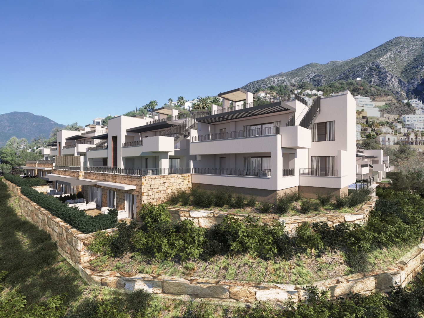 Beaux appartements avec vue panoramique à Sierra Blanca, Istán!