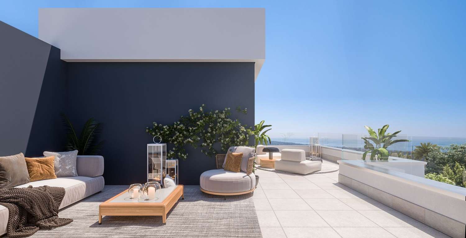 Amplios y luminosos pisos con vistas al mar en Marbella!