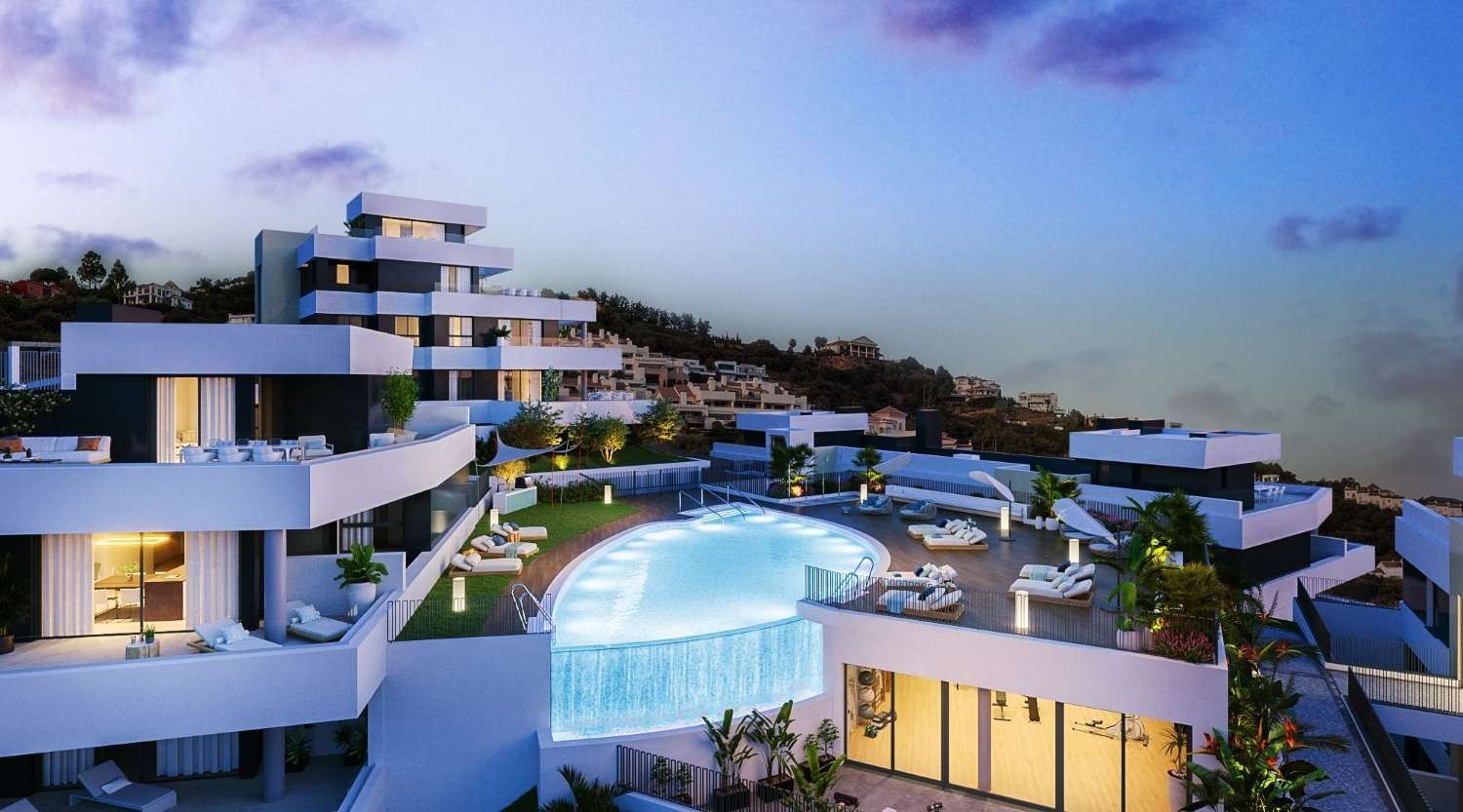 Rymliga och ljusa lägenheter med havsutsikt i Marbella!