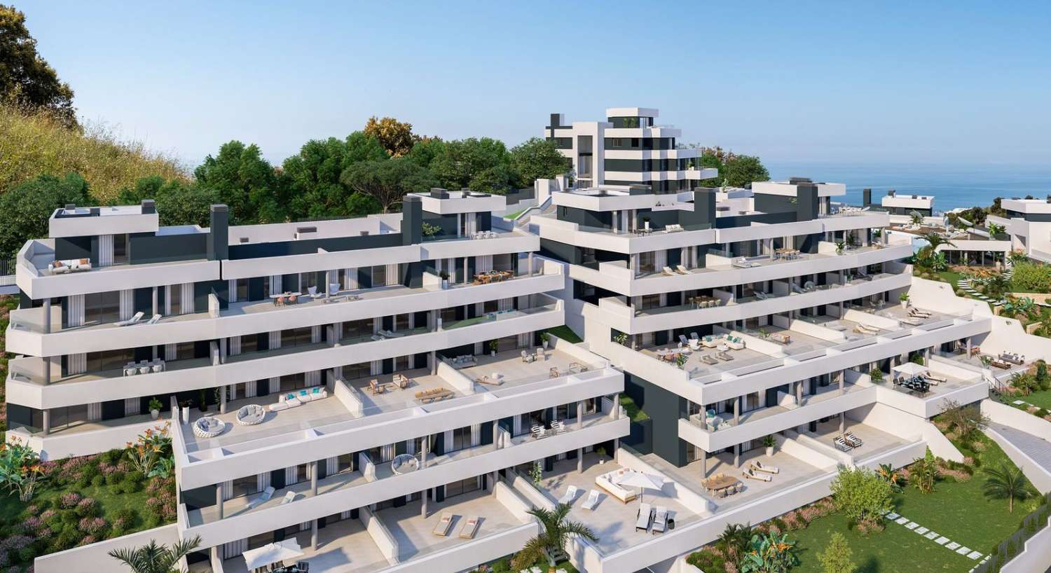 Appartements spacieux et lumineux avec vue sur la mer à Marbella!