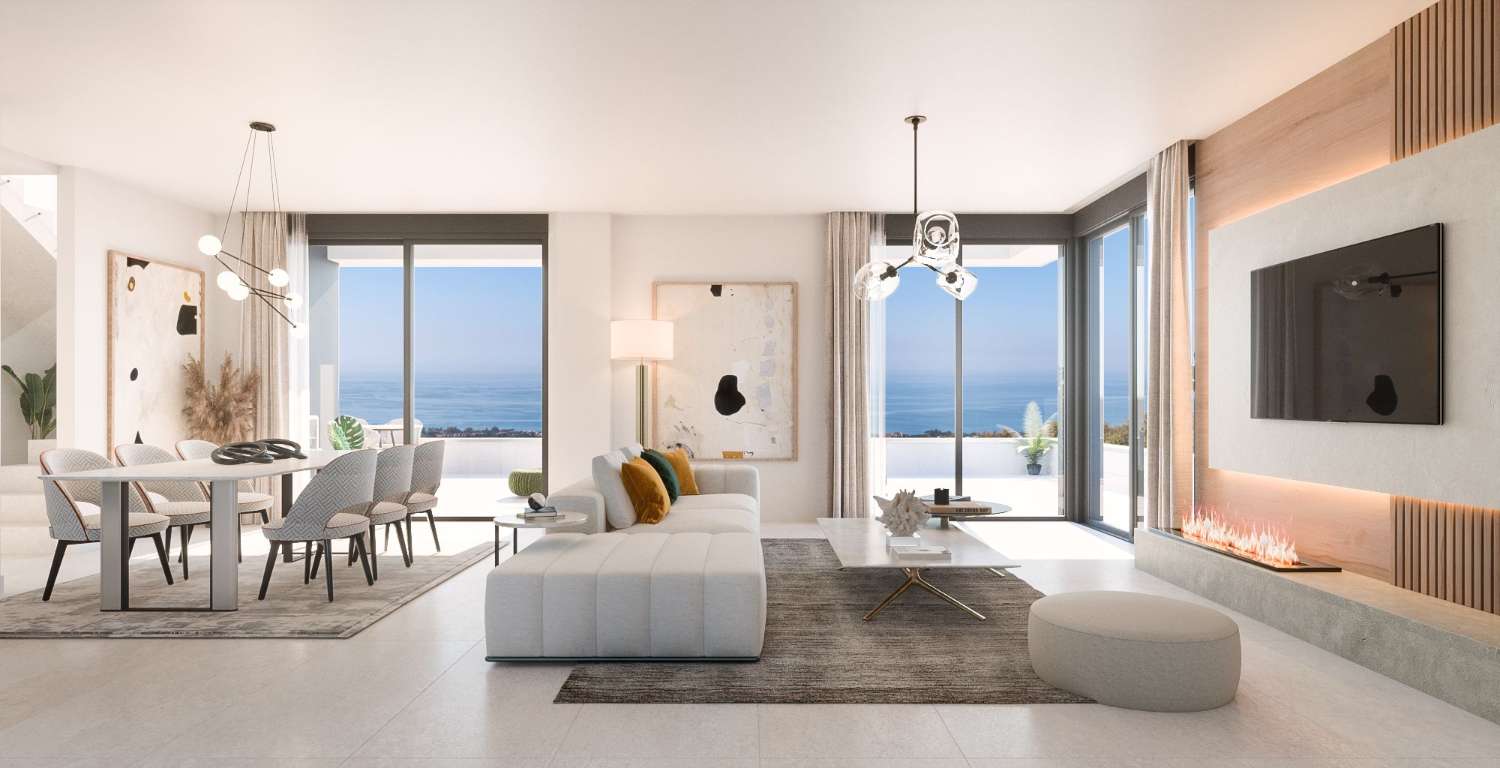 Spacious and bright apartments with sea views in Marbella!