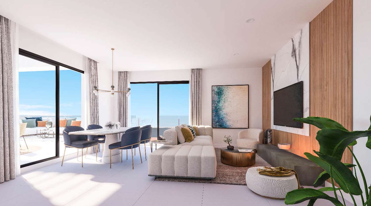 New development with beautiful sea views in Benalmádena!