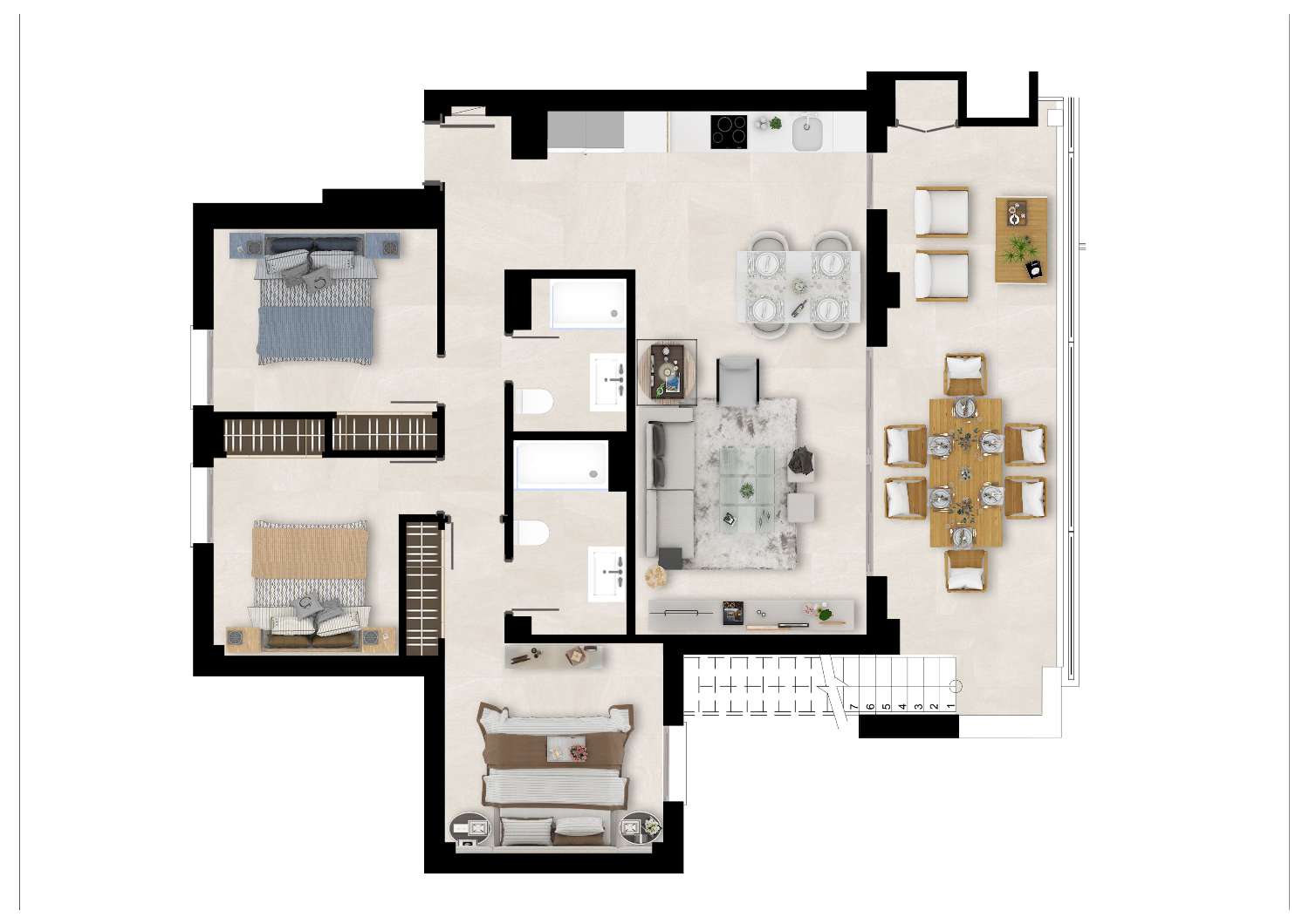 Flat te koop in La Cala Golf - Lagar Martell (Mijas)