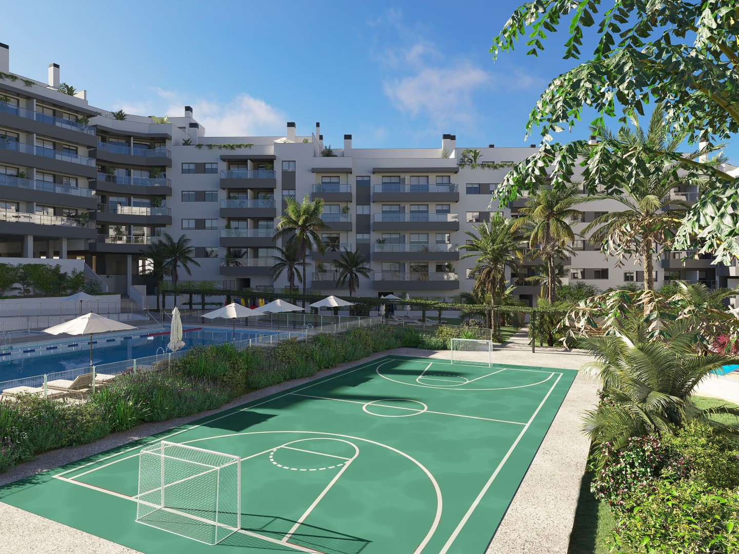 Excellent new construction apartments in Las Lagunas, Mijas Costa!