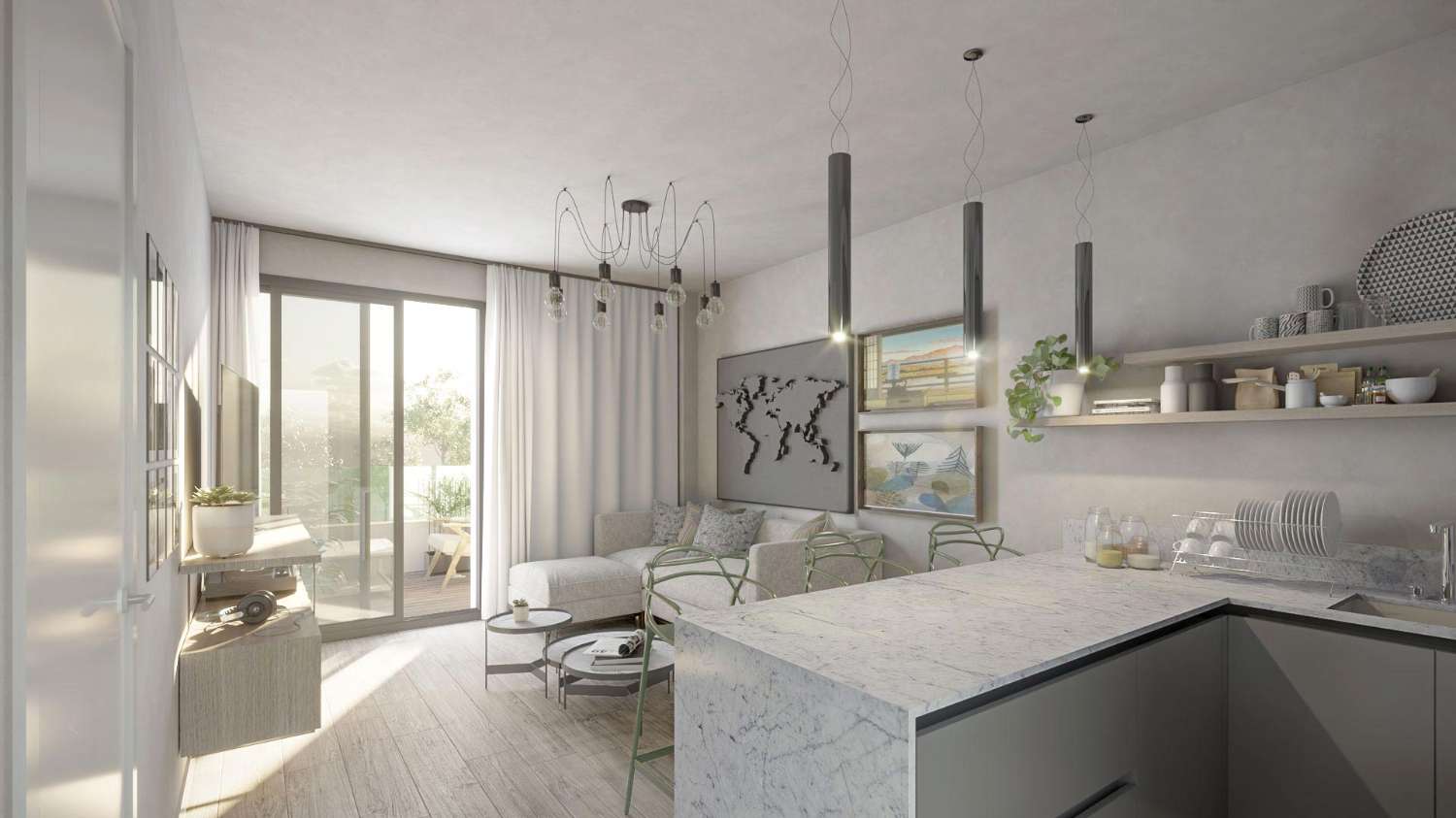 位於拉斯拉古納斯 (Las Lagunas)、米哈斯科斯塔 (Mijas Costa) 的優質新建公寓！