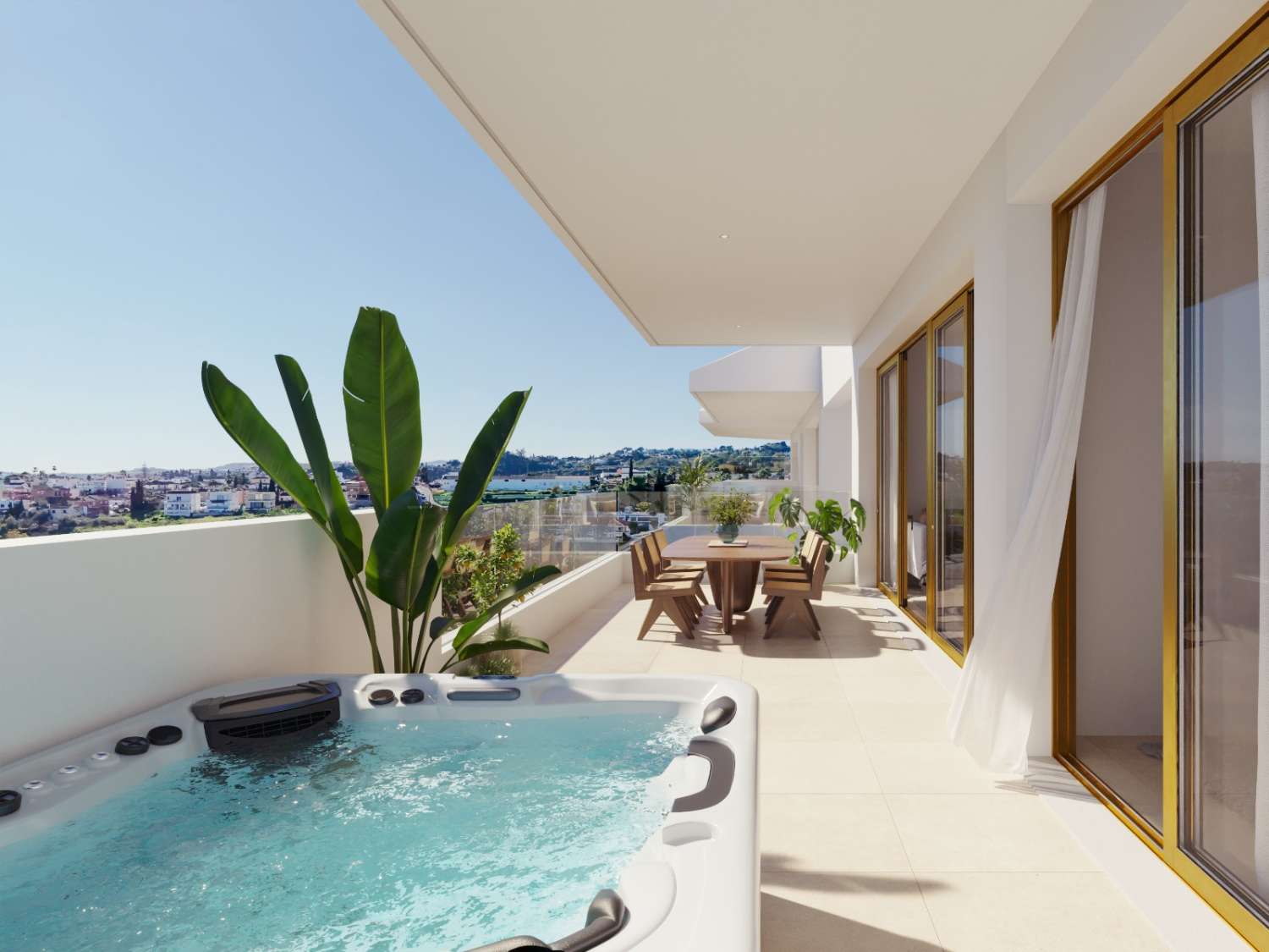 Fantastic new development in Los Pacos with sea views!