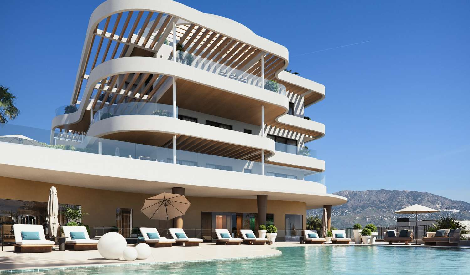 Spacious luxury apartments with sea views in Mijas Costa!