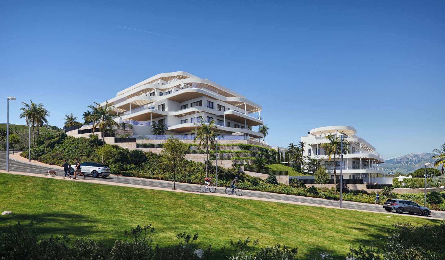 Spacious luxury apartments with sea views in Mijas Costa!