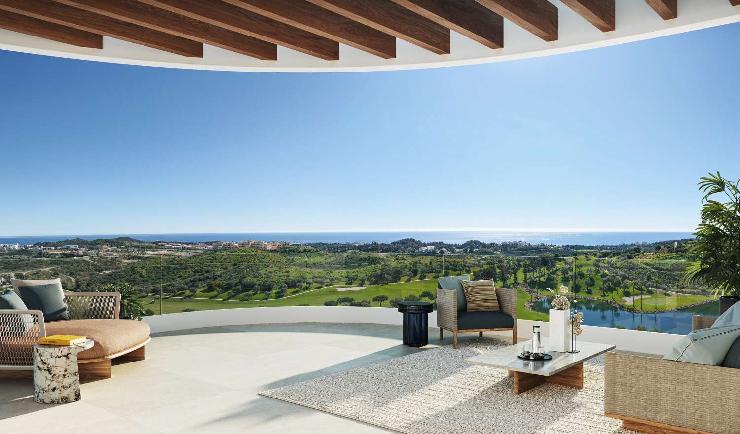 Spacious luxury apartments with sea views in Mijas Costa!