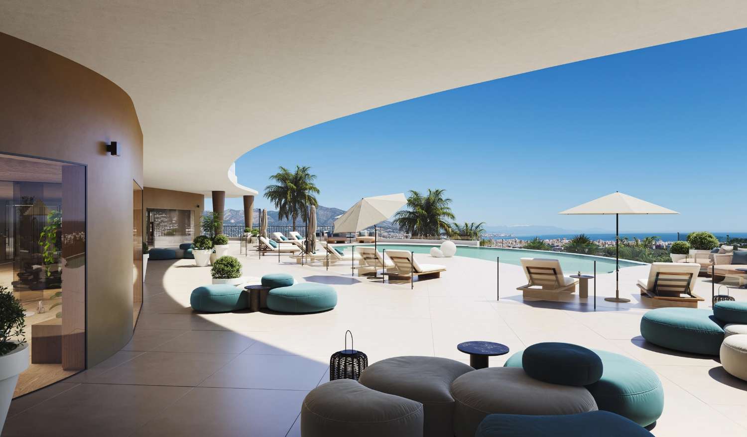 Spacious luxury apartments with sea views in Mijas Costa!