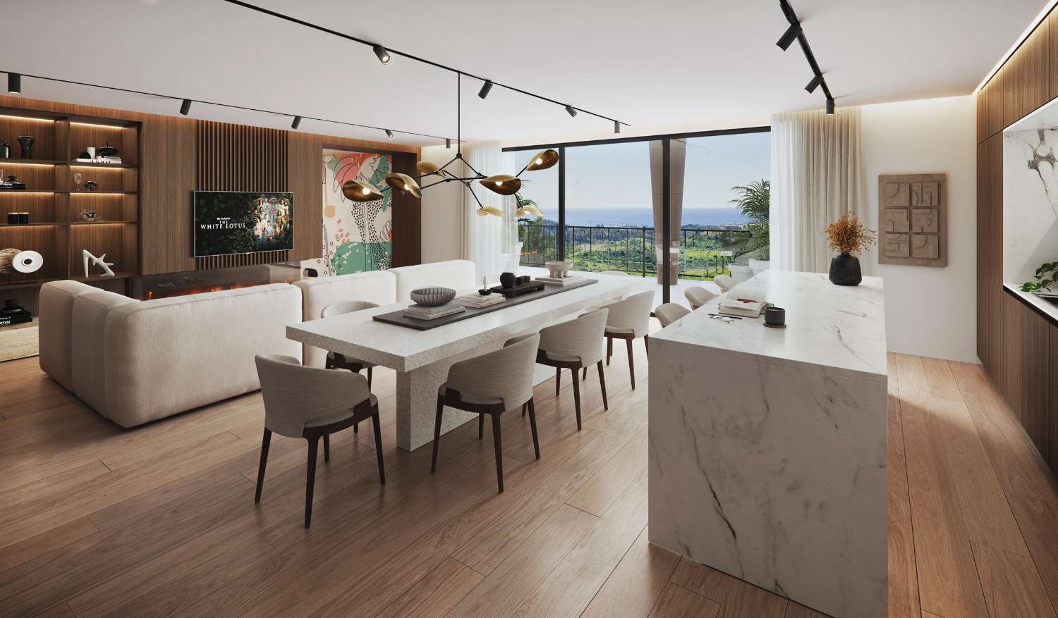 Spacious luxury apartments with sea views in Mijas Costa!